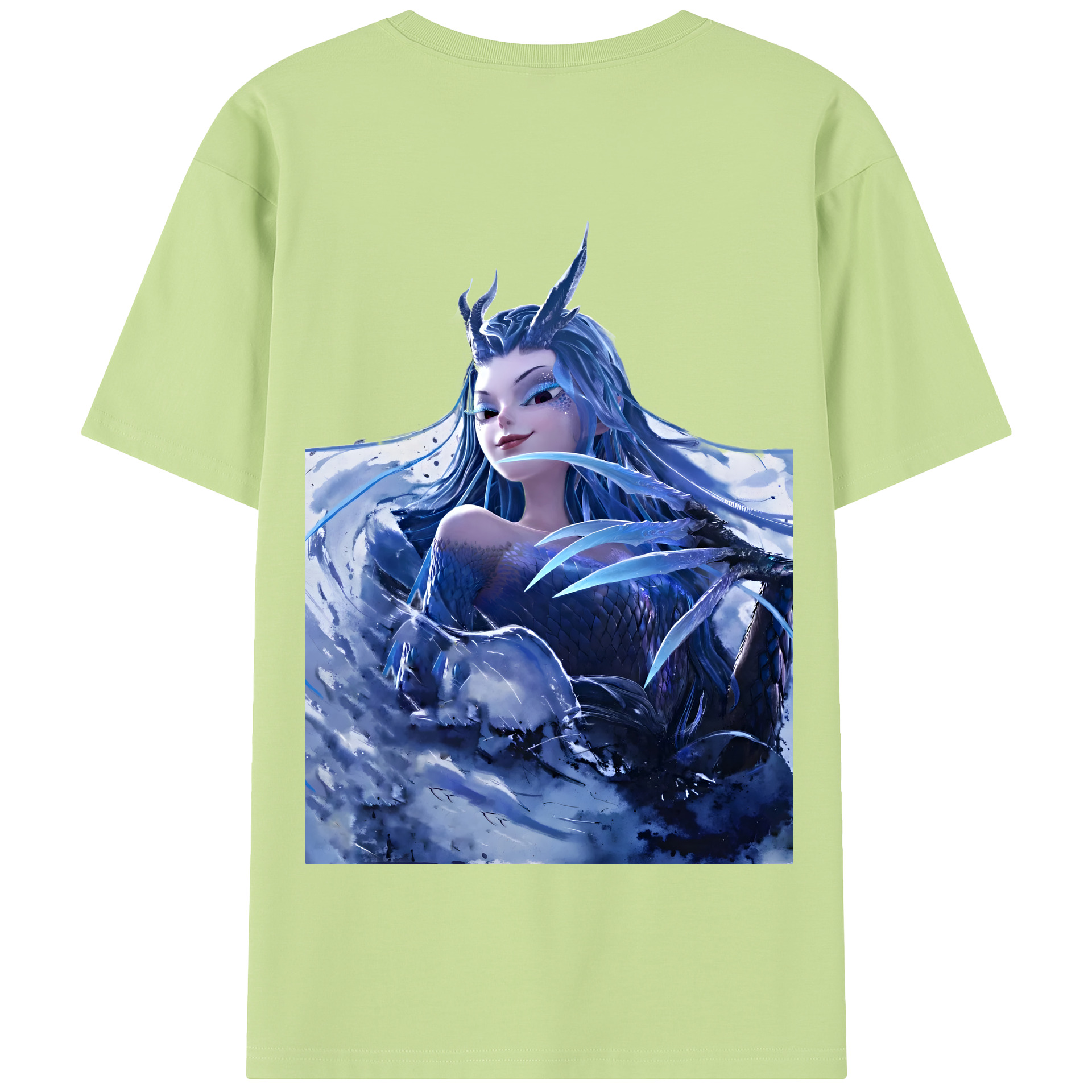 （画像用） Ne Zha 2 ナタ 魔童の大暴れ 綿100％半袖Tシャツ（背面プリント）